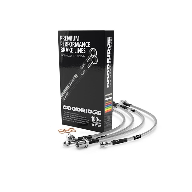 Alfa Romeo Spider Brake Line Kit - Goodridge - G-Stop - Stainless Steel - `15-`27