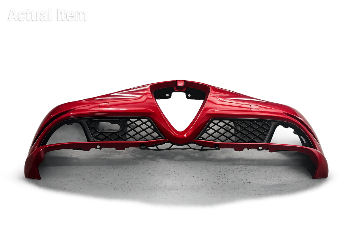 Alfa Romeo Giulia Quadrifoglio Front Bumper - Rosso Etna - Take Off Alfa Romeo Giulia Quadrifoglio Front Bumper - Rosso Etna - Take Off