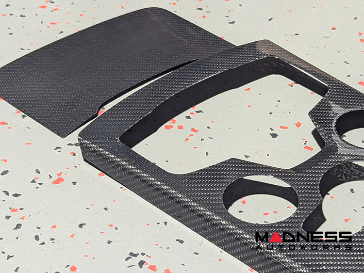 Alfa Romeo Stelvio Shift Console Trim - Carbon Fiber - '20+ models - Feroce Carbon - 2 Piece Set Alfa Romeo Stelvio Shift Console Trim - Carbon Fiber - '20+ models - Feroce Carbon - 2 Piece Set