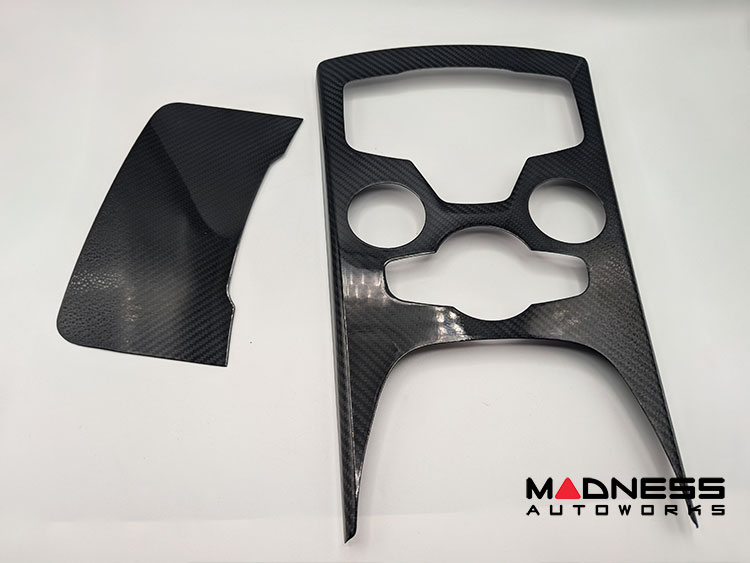 Alfa Romeo Stelvio Shift Console Trim - Carbon Fiber - '20+ models - Feroce Carbon - 2 Piece Set Alfa Romeo Stelvio Shift Console Trim - Carbon Fiber - '20+ models - Feroce Carbon - 2 Piece Set