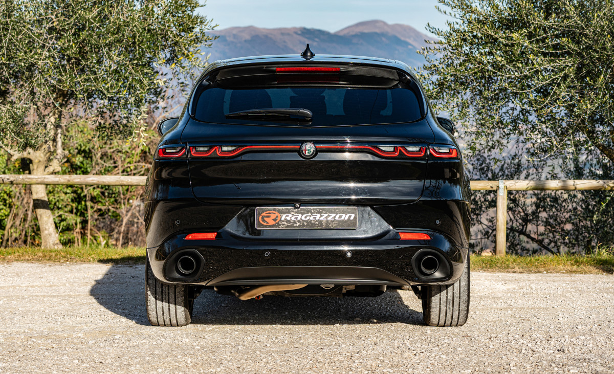 Alfa Romeo Tonale Performance Exhaust - 1.3L - Ragazzon - Evo Line - Axle Back - Carbon Fiber Tips - 90mm - Straight Through Alfa Romeo Tonale Performance Exhaust - 1.3L - Ragazzon - Evo Line - Axle Back - Carbon Fiber Tips - 90mm - Straight Through