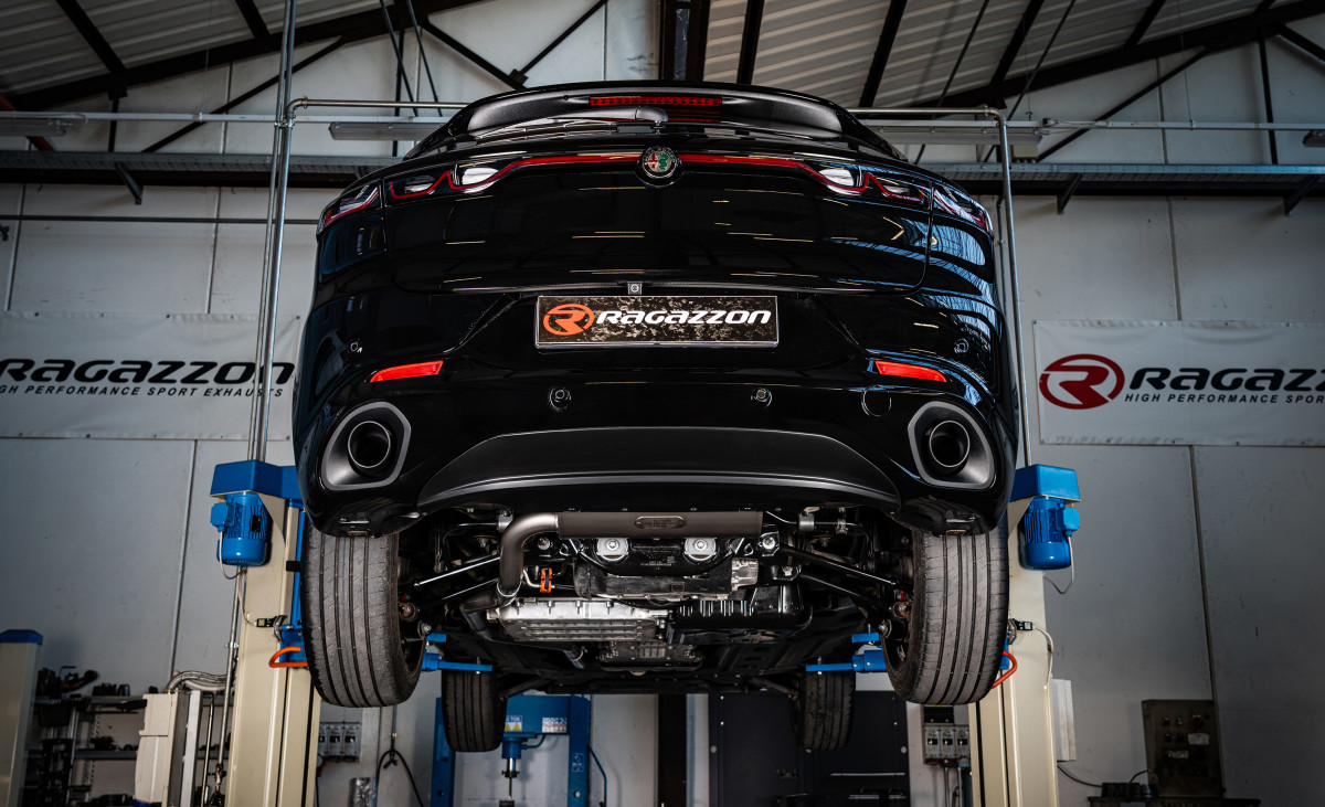 Alfa Romeo Tonale Performance Exhaust - 1.3L - Ragazzon - Evo Line - Axle Back - Carbon Fiber Tips - 90mm - Straight Through Alfa Romeo Tonale Performance Exhaust - 1.3L - Ragazzon - Evo Line - Axle Back - Carbon Fiber Tips - 90mm - Straight Through