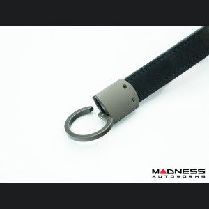 Keychain - Leather - Alfa Romeo Crest + Italian Flag