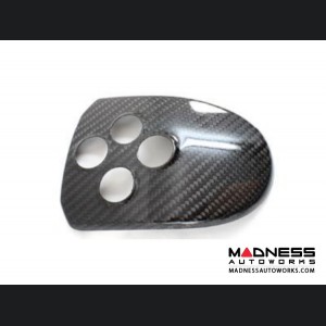Alfa Romeo 4C Central MTA Control Cover - Carbon Fiber - Red Candy