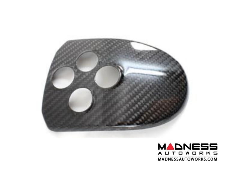 Alfa Romeo 4C Central MTA Control Cover - Carbon Fiber - Red Candy