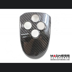 Alfa Romeo 4C Central MTA Control Cover - Carbon Fiber - Red Candy