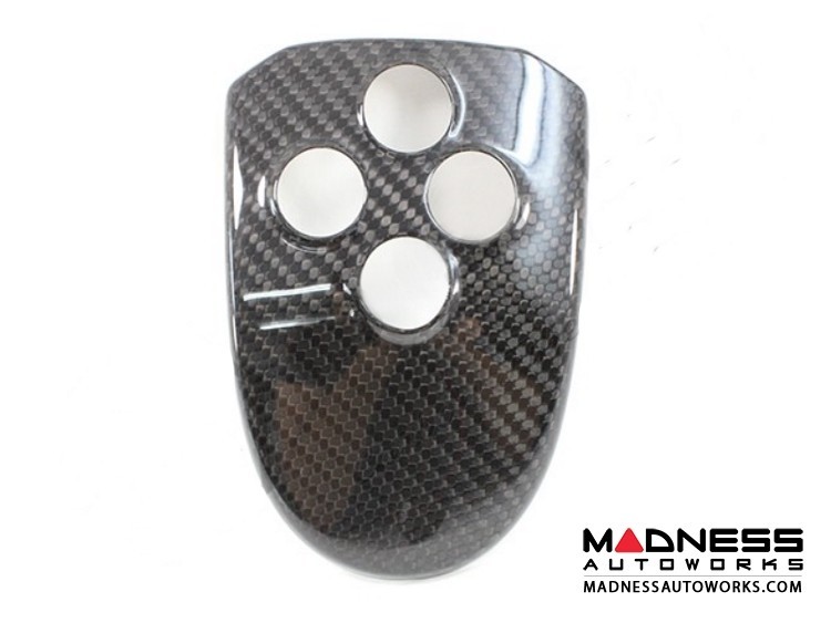 Alfa Romeo 4C Central MTA Control Cover - Carbon Fiber - Red Candy