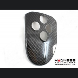 Alfa Romeo 4C Central MTA Control Cover - Carbon Fiber - Red Candy