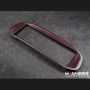 Alfa Romeo 4C Carbon Fiber Radio Cover Frame - Dark Red Candy