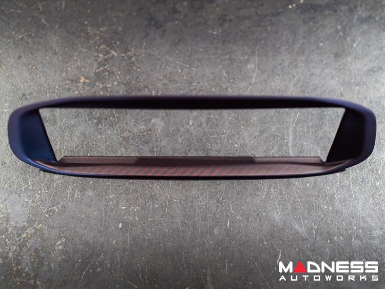 Alfa Romeo 4C Carbon Fiber Radio Cover Frame - Dark Red Candy
