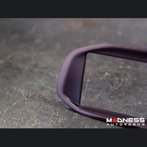 Alfa Romeo 4C Carbon Fiber Radio Cover Frame - Dark Red Candy