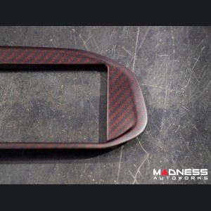 Alfa Romeo 4C Carbon Fiber Radio Cover Frame - Dark Red Candy