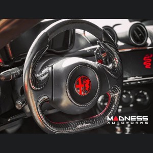 Alfa Romeo 4C Steering Wheel Trim - Carbon Fiber - Side Cover Set 