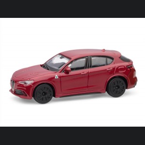 Alfa Romeo Stelvio Die Cast Model - 1:43 Scale - Red - Streets of Fire Series