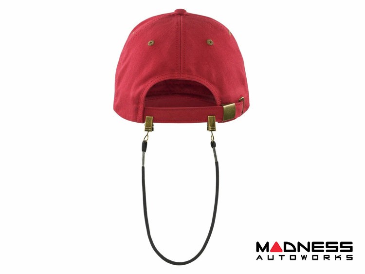 Alfa Romeo Cap - Red w/ Bronze Accents - Classiche