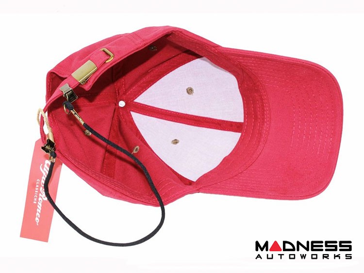 Alfa Romeo Cap - Red w/ Bronze Accents - Classiche