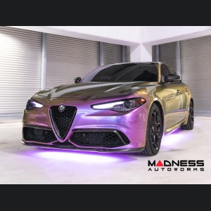 Alfa Romeo Giulia Exterior Styling Kit - 3 piece - Trunk Spoiler + V Shield Grill Frame + Emblem Frame Kit - Carbon Fiber - Feroce Carbon