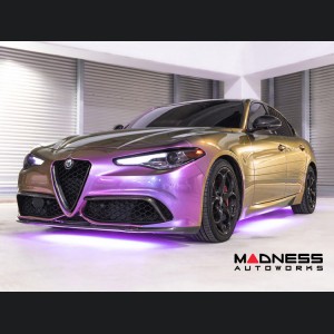 Alfa Romeo Giulia Front V Shield Grill Frame - Carbon Fiber - Feroce Carbon