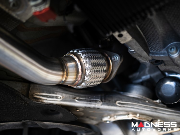 Alfa Romeo Giulia Performance Exhaust - 2.0L - MADNESS - Lusso - Stainless Steel Polished Tips