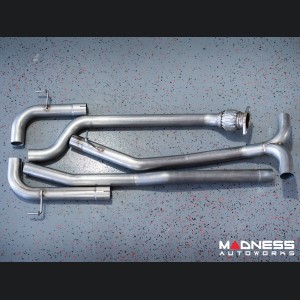 Alfa Romeo Giulia Performance Exhaust - 2.0L - MADNESS - Monza - Dual Side Exit - Slash Cut Stainless Steel Tips