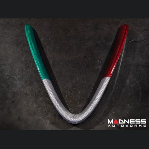 Alfa Romeo Giulia Front V Shield Grill Frame - Carbon Fiber - Italian Theme - Feroce Carbon