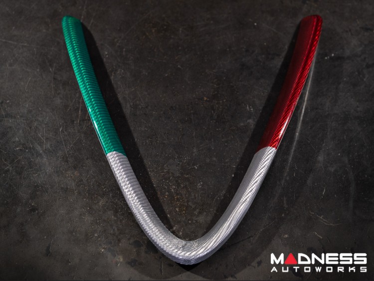 Alfa Romeo Giulia Front V Shield Grill Frame - Carbon Fiber - Italian Theme - Feroce Carbon