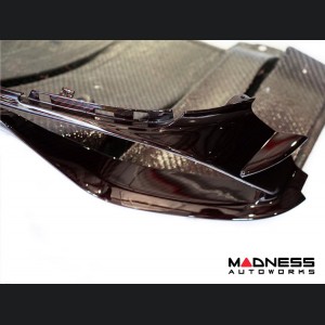 Alfa Romeo Giulia Rear Diffuser - Carbon Fiber - Quadrifoglio Model - Dark Red Candy
