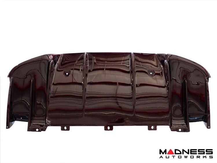 Alfa Romeo Giulia Rear Diffuser - Carbon Fiber - Quadrifoglio Model - Dark Red Candy