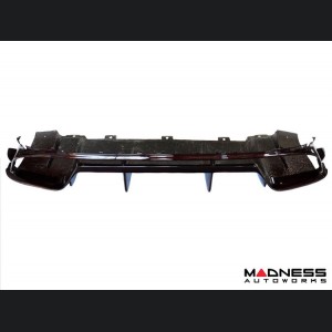 Alfa Romeo Giulia Rear Diffuser - Carbon Fiber - Quadrifoglio Model - Dark Red Candy