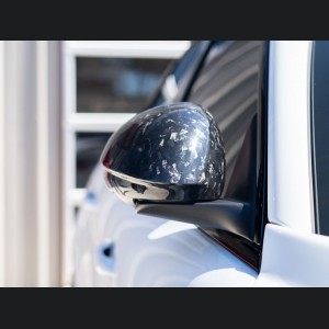 Alfa Romeo Giulia Mirror Covers - Carbon Fiber - Caps - Feroce Carbon - Forged Carbon