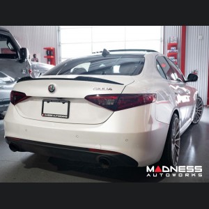 Alfa Romeo Giulia Trunk Spoiler - Carbon Fiber - QV Style - Feroce Carbon - Forged Carbon