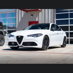 Alfa Romeo Giulia Front V Shield Grill Frame - Carbon Fiber - Forged Carbon - Feroce Carbon