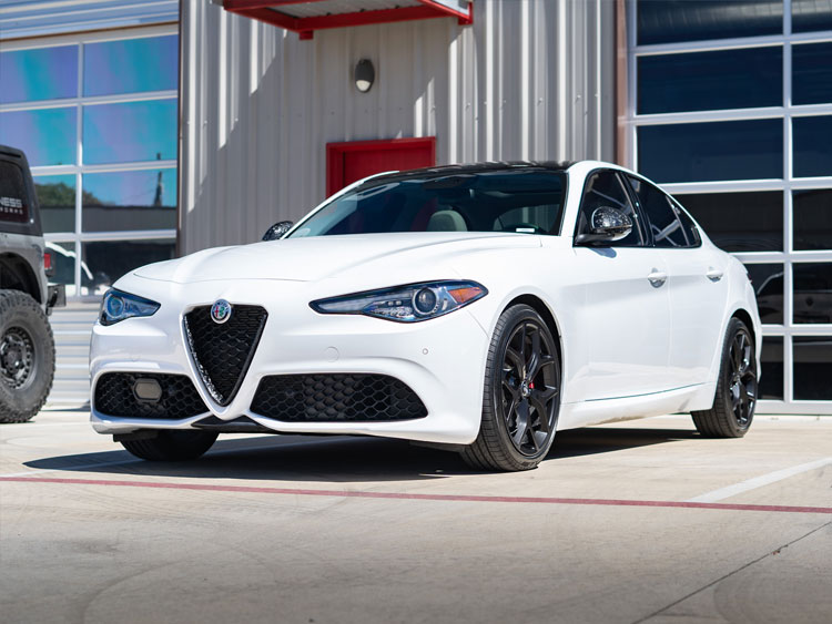 Alfa Romeo Giulia Front V Shield Grill Frame - Carbon Fiber - Forged Carbon - Feroce Carbon