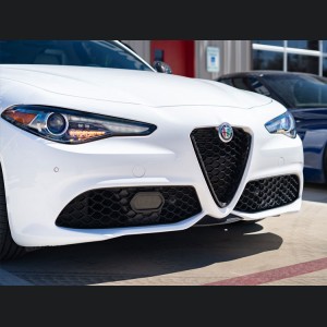 Alfa Romeo Giulia Front V Shield Grill Frame - Carbon Fiber - Forged Carbon - Feroce Carbon