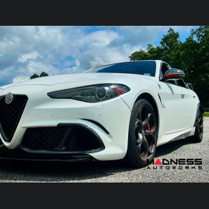 Alfa Romeo Giulia Carbon Fiber Front Bumper Flap Set - Quadrifoglio