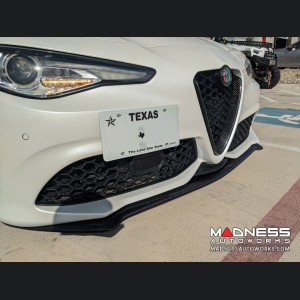 Alfa Romeo Giulia Front Spoiler - Carbon Fiber - Italia Style - Stile Italia - Sport/ Ti/ Veloce - V3