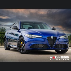 Alfa Romeo Giulia Front Spoiler - Carbon Fiber - Italia Style - Stile Italia - Base Model - V1 - One Piece Design 