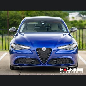 Alfa Romeo Giulia Front Spoiler - Carbon Fiber - Italia Style - Stile Italia - Base Model - V1 - One Piece Design 