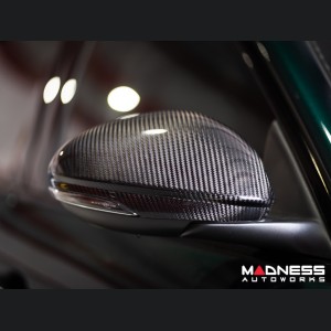 Alfa Romeo Giulia Mirror Covers - Carbon Fiber - Caps - Feroce Carbon