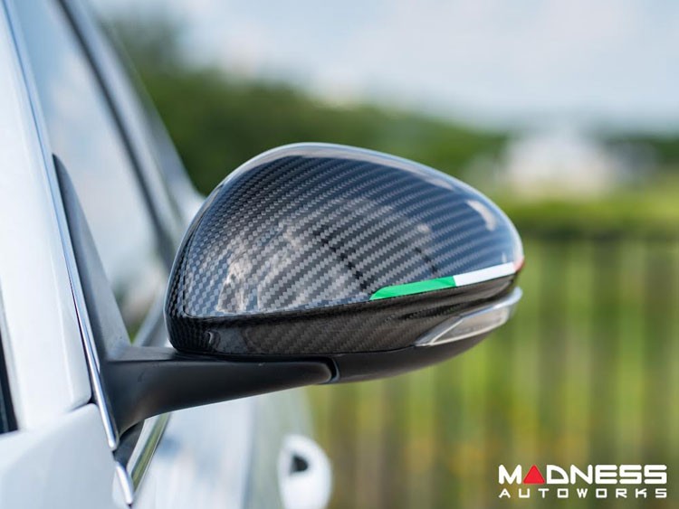 Alfa Romeo Giulia Mirror Covers - Carbon Fiber - Full Replacements - GTA Style