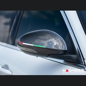 Alfa Romeo Giulia Mirror Covers - Carbon Fiber - Full Replacements - GTA Style