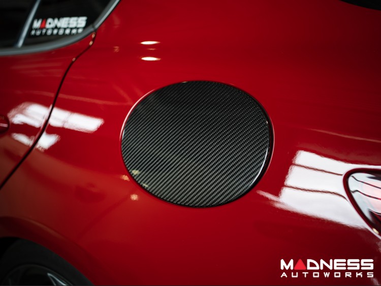 Alfa Romeo Giulia - Carbon Fiber - Fuel Door Cover - Feroce Carbon