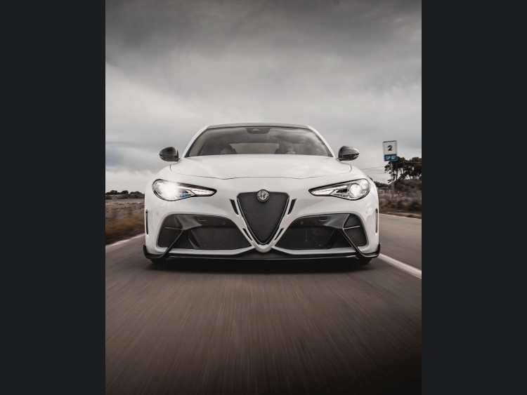Alfa Romeo Giulia Quadrifoglio GTAm Conversion Kit by PariS'5 GaraGe - Complete Kit - FRP/ Carbon Fiber Combo