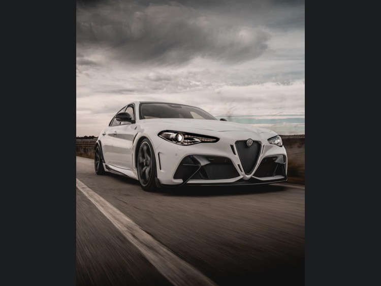 Alfa Romeo Giulia Quadrifoglio GTAm Conversion Kit by PariS'5 GaraGe - Complete Kit - FRP/ Carbon Fiber Combo