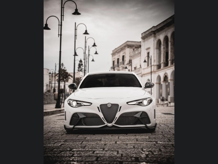 Alfa Romeo Giulia Quadrifoglio GTAm Conversion Kit by PariS'5 GaraGe - Complete Kit - FRP/ Carbon Fiber Combo