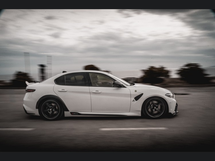 Alfa Romeo Giulia Quadrifoglio GTAm Conversion Kit by PariS'5 GaraGe - Complete Kit - FRP/ Carbon Fiber Combo