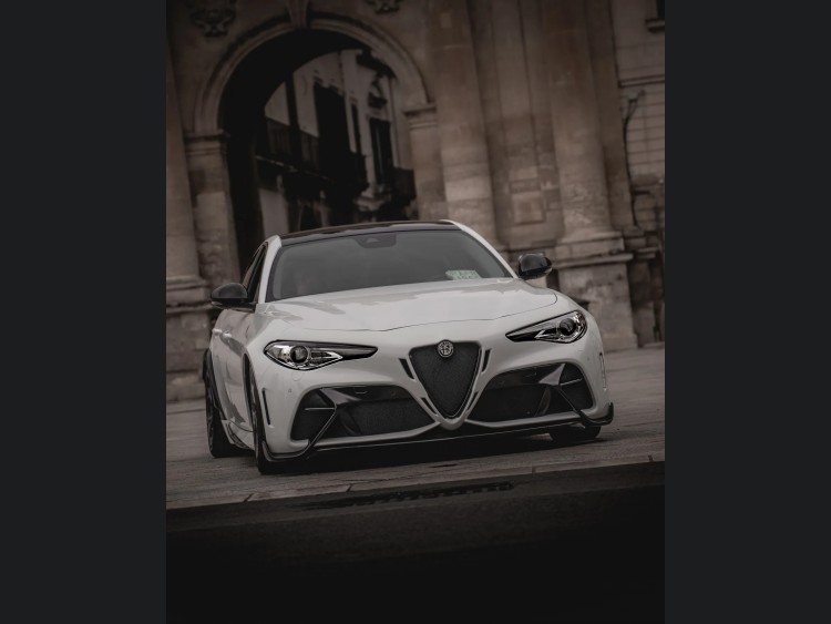 Alfa Romeo Giulia Quadrifoglio GTAm Conversion Kit by PariS'5 GaraGe - Complete Kit - FRP/ Carbon Fiber Combo