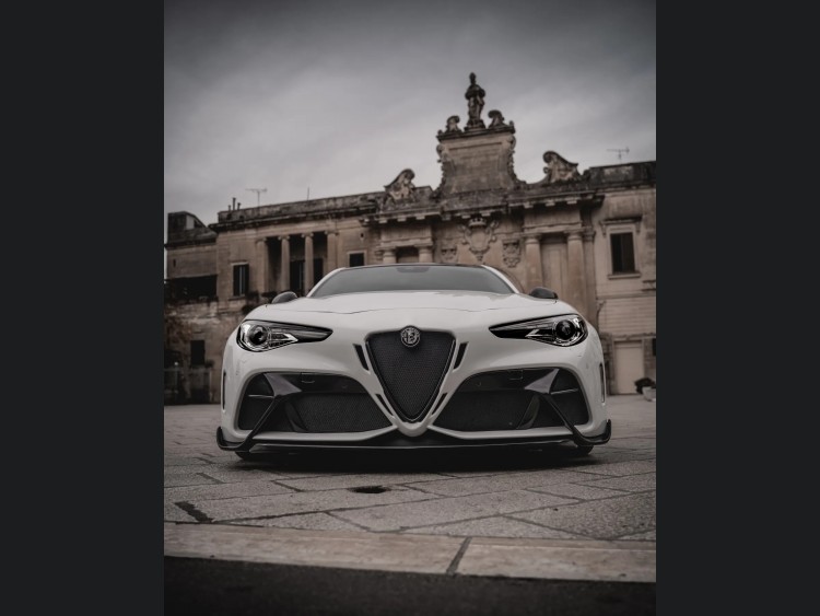 Alfa Romeo Giulia Quadrifoglio GTAm Conversion Kit by PariS'5 GaraGe - Complete Kit - FRP/ Carbon Fiber Combo