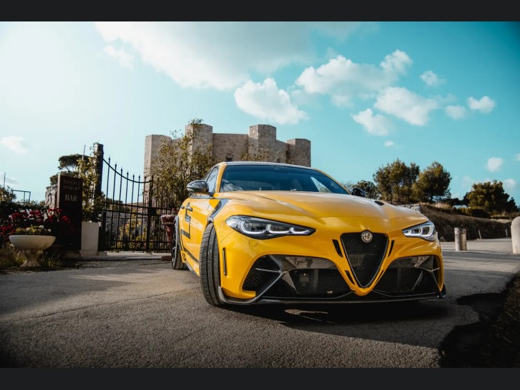 Alfa Romeo Giulia Quadrifoglio GTAm Conversion Kit by PariS'5 GaraGe - Complete Kit - FRP/ Carbon Fiber Combo