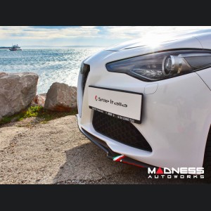 Alfa Romeo Giulia Front Spoiler - Carbon Fiber - Italia Style - Stile Italia - Base Model - V1 - One Piece Design 